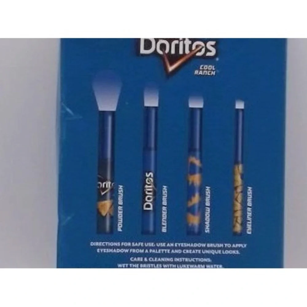 Doritos 4 piece Cosmetic Brush Set, BRAND NEW IN BOX